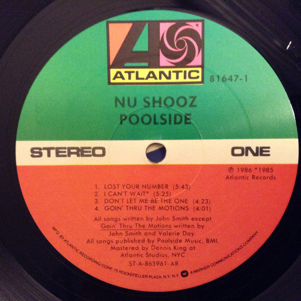 Nu Shooz - Poolside (LP, Album, AR )