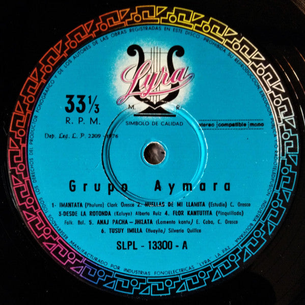 Grupo Aymara - Imantata (LP, Album)