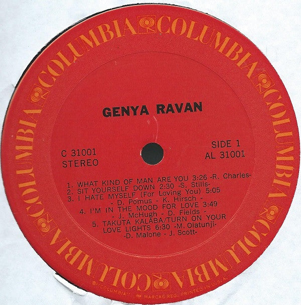 Genya Ravan - Genya Ravan (LP, Album, Ter)