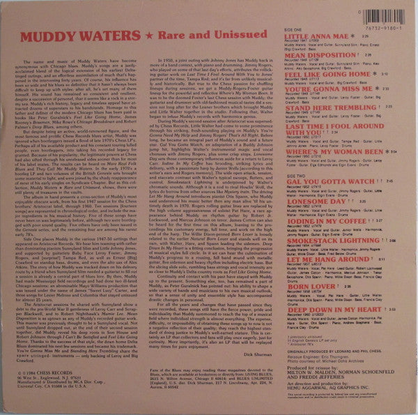 Muddy Waters - Rare And Unissued (LP, Comp)