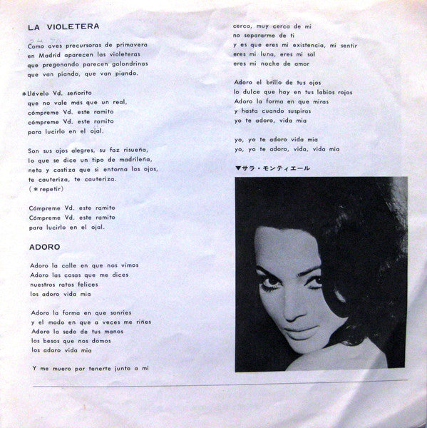 Sara Montiel - La Violetera (7"", Single)