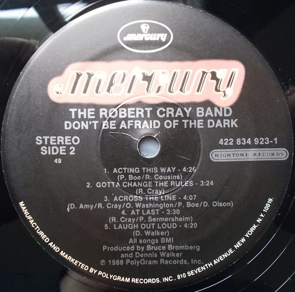 The Robert Cray Band - Don't Be Afraid Of The Dark (LP, Album, Spe)