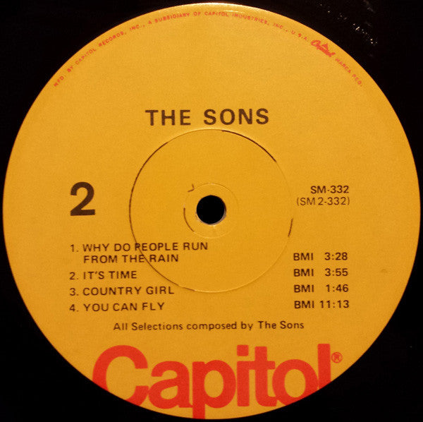 The Sons* - The Sons (LP, Album, RE)