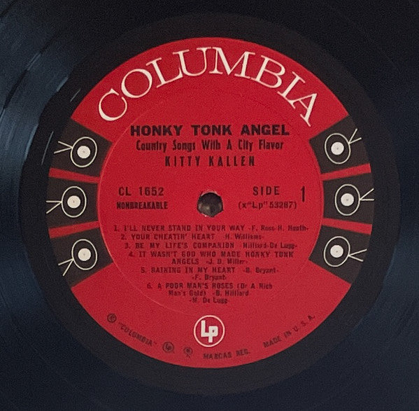 Kitty Kallen - Honky Tonk Angel, Country Songs With A City Flavor(L...
