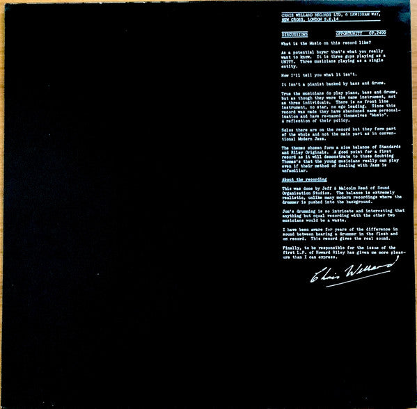 Howard Riley Trio - Discussions (LP, Album, Ltd, RE, 180)