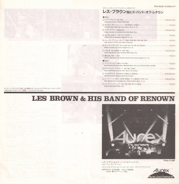 Les Brown And His Band Of Renown - Aurex Jazz Festival '83(LP, Album)