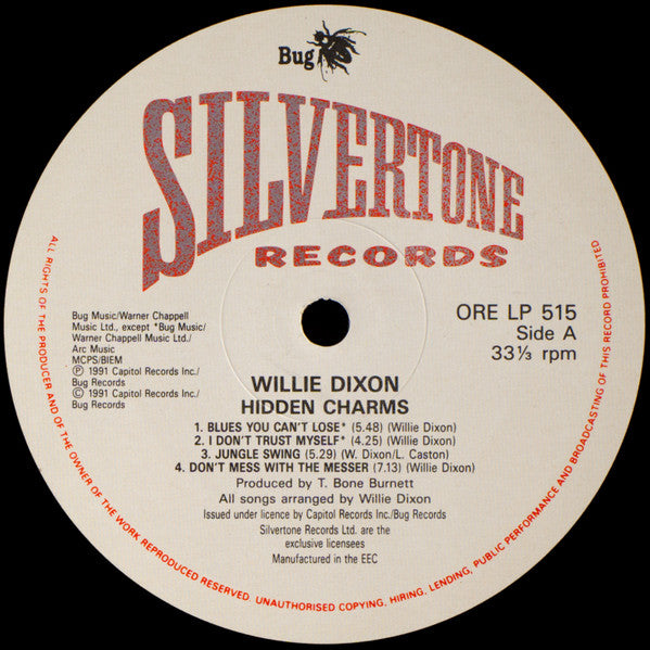 Willie Dixon - Hidden Charms (LP, Album)