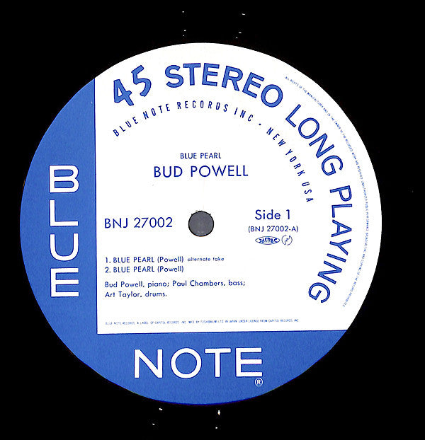 Bud Powell - Blue Pearl (12"", Single, Ltd)