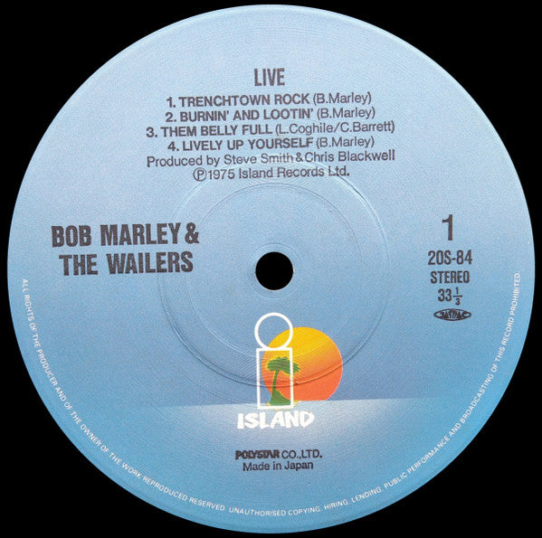 Bob Marley And The Wailers* - Live! (LP, Album, RE)