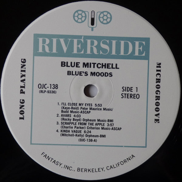 Blue Mitchell - Blue's Moods (LP, Album, RE)