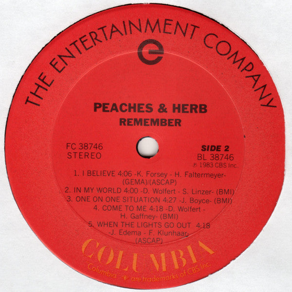 Peaches & Herb - Remember (LP, Album)