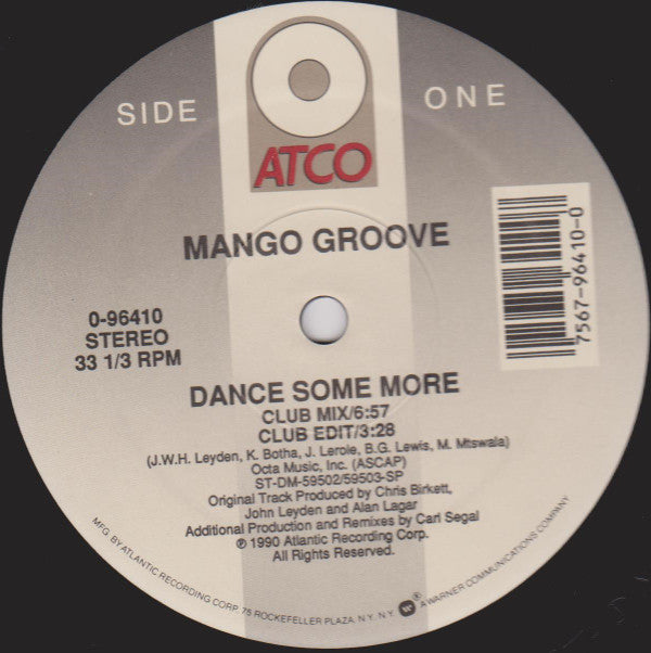 Mango Groove - Dance Some More (12"")