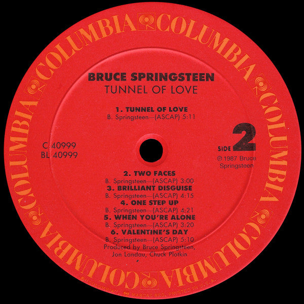 Bruce Springsteen - Tunnel Of Love (LP, Album, Car)