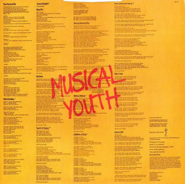 Musical Youth - The Youth Of Today (LP, Album)