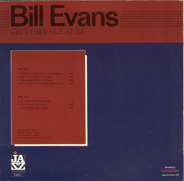 Bill Evans - Autumn Leaves (LP, Comp)