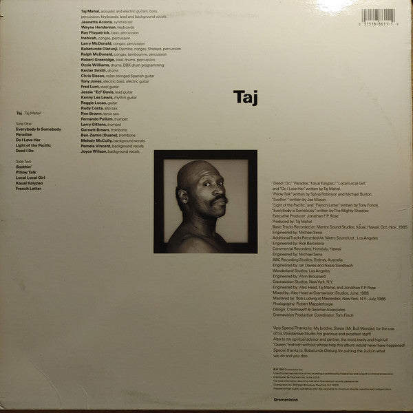 Taj Mahal - Taj (LP, Album)