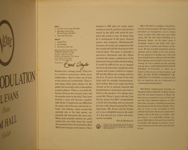 Bill Evans And Jim Hall - Intermodulation (LP, Album, RE, Gat)