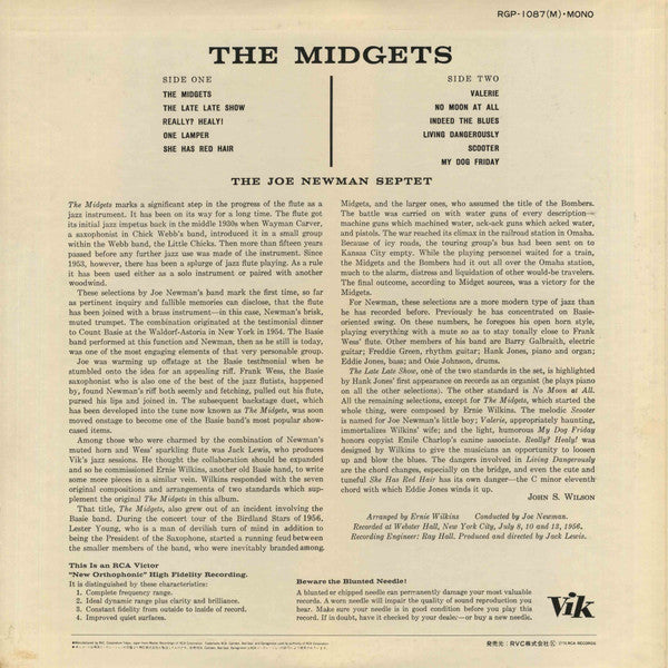 The Joe Newman Septet - The Midgets (LP, Album, Mono, RE)