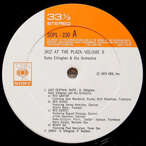 Duke Ellington & His Orchestra* - Jazz At The Plaza Vol. II (LP)