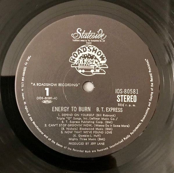 B.T. Express - Energy To Burn (LP, Album)