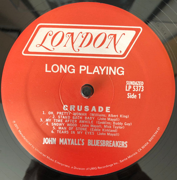 John Mayall's Bluesbreakers* - Crusade (LP, Album, Mono, RE, 180)