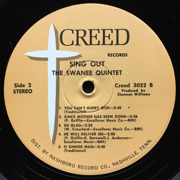 The Swanee Quintet - Sing Out (LP)