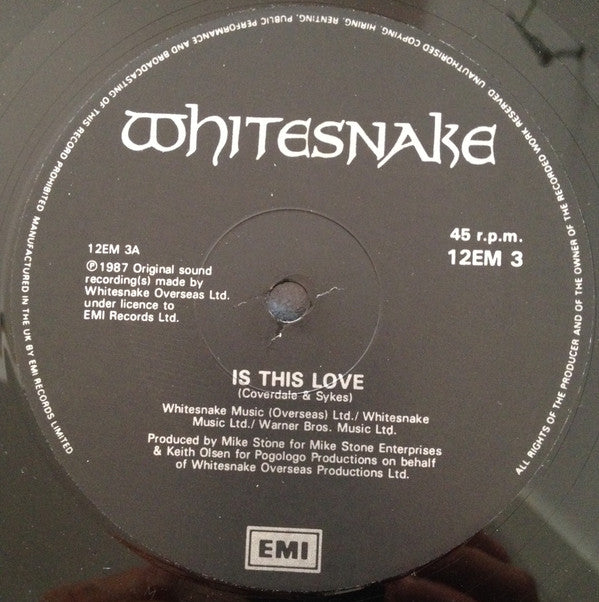 Whitesnake - Is This Love (12"", Single)
