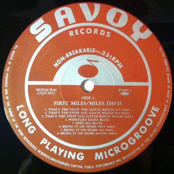 Miles Davis - First Miles (LP, Comp, Mono, RM)