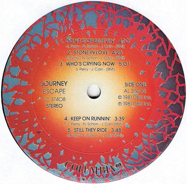 Journey - Escape (LP, Album, San)