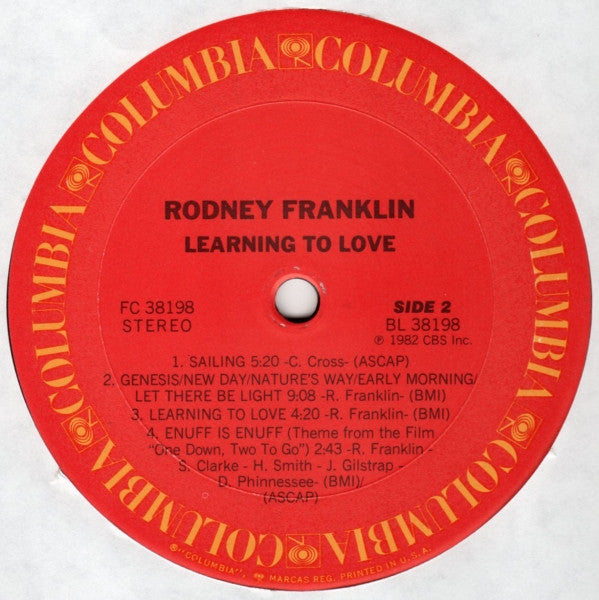 Rodney Franklin - Learning To Love (LP, Album)