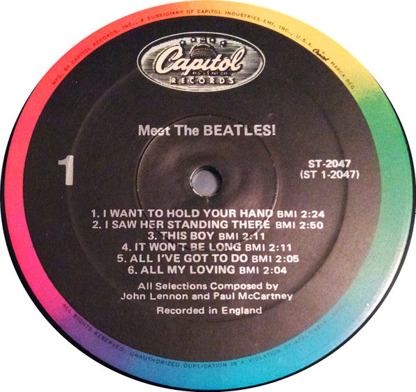 The Beatles - Meet The Beatles! (LP, Album, RP, Rai)