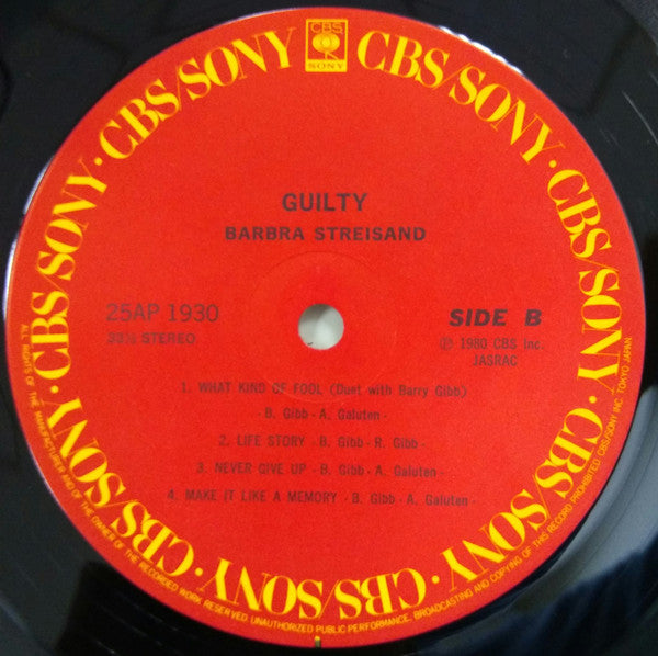 Streisand* - Guilty (LP, Album)
