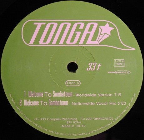 Tonga - Welcome To Sambatown (12"")