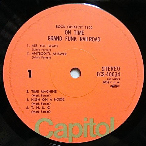 Grand Funk Railroad - On Time (LP, Album, RE)