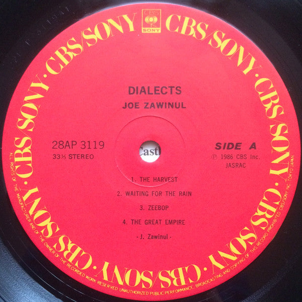 Joe Zawinul - Dialects (LP, Album)