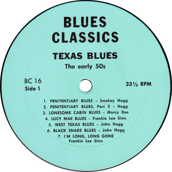 Various - Texas Blues - The Early '50s (LP, Comp)