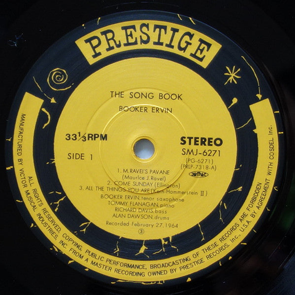 Booker Ervin - The Song Book (LP, Album, RE)