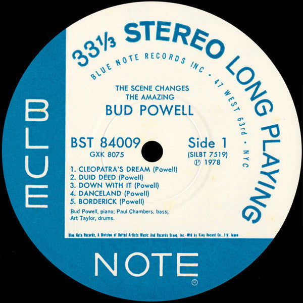 The Amazing Bud Powell* - The Scene Changes, Vol. 5 (LP, Album, RE)