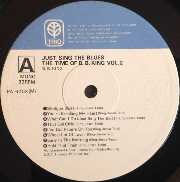 B.B. King - Just Sing The Blues - The Time Of B.B.King Vol.2(LP, Co...