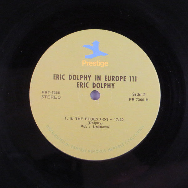 Eric Dolphy - In Europe / Volume 3. (LP, Album, RE)