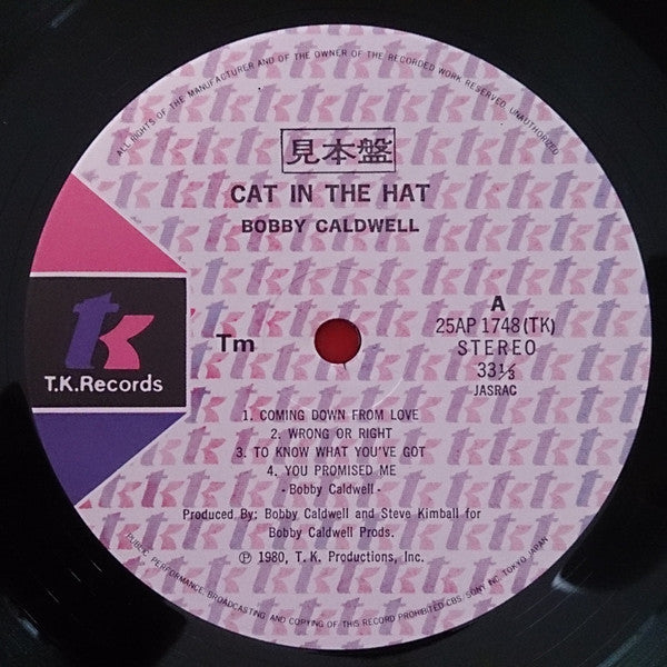 Bobby Caldwell - Cat In The Hat (LP, Album, Promo)