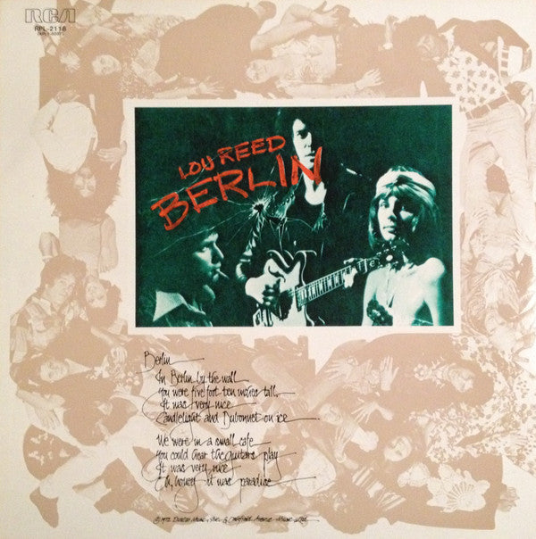 Lou Reed - Berlin (LP, Album, RE)