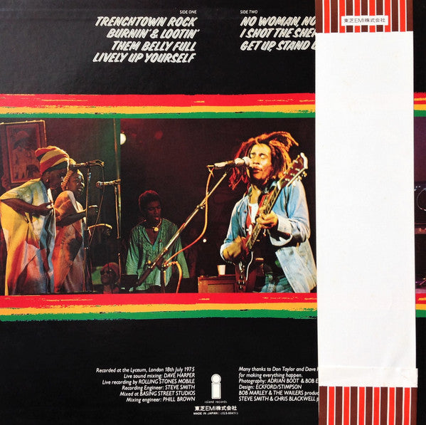 Bob Marley & The Wailers - Live! = ライヴ!(LP, Album, Stereo)