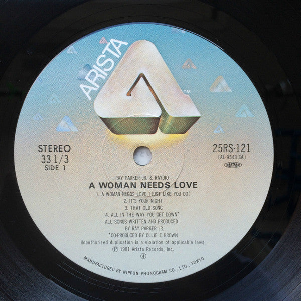 Ray Parker Jr. And Raydio* - A Woman Needs Love (LP, Album)