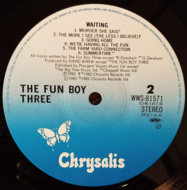 Fun Boy Three - Waiting (LP, Album)