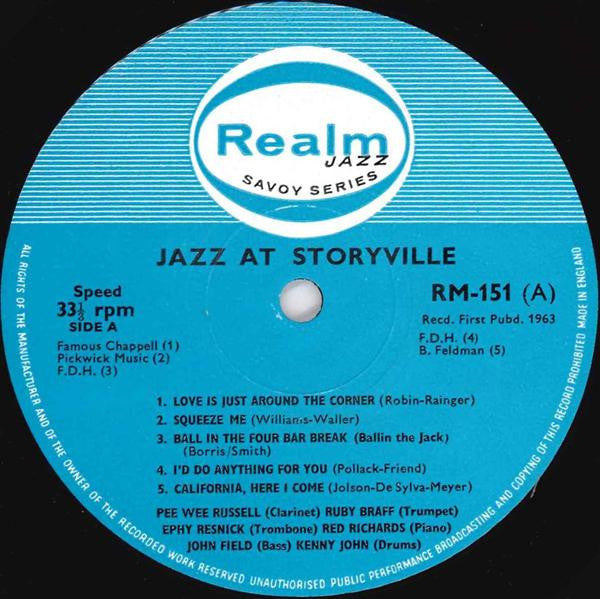 Peewee Russell* & Ruby Braff - Jazz At Storyville (LP, Album, Mono)