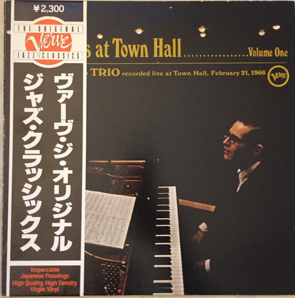 Bill Evans - Bill Evans At Town Hall.... Volume One(LP, Album, RE, ...