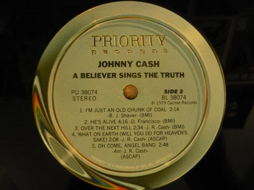 Johnny Cash - A Believer Sings The Truth Volume One (LP, Album)