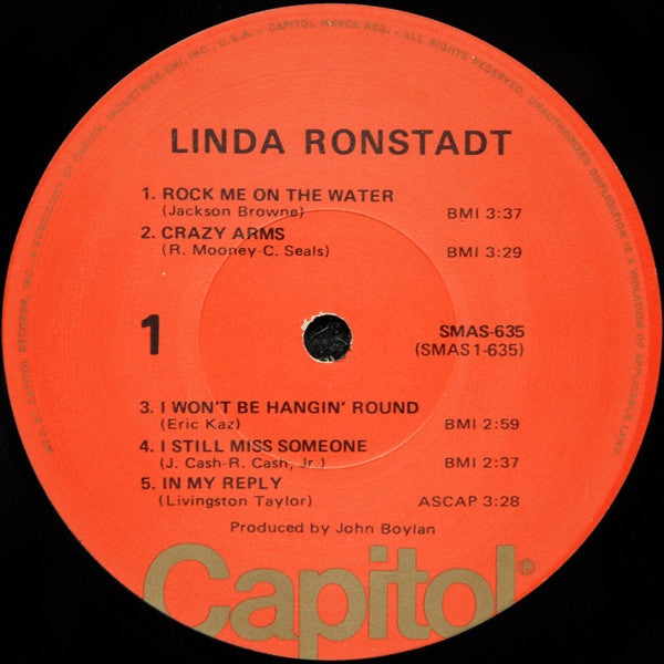 Linda Ronstadt - Linda Ronstadt (LP, Album, RE, Los)