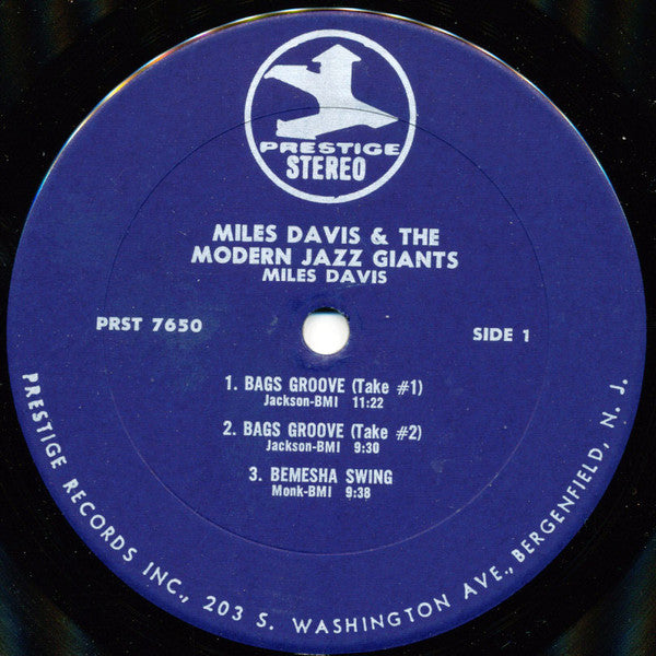 Miles Davis - Miles Davis And The Modern Jazz Giants (LP, Comp, RM)